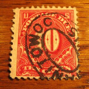 1930-33 10 cent postage due stamp deep carmine.